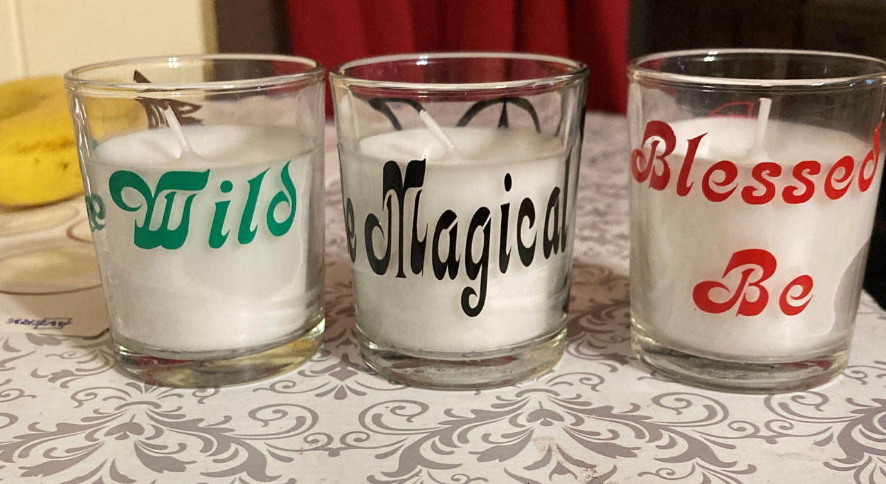 handcrafted votive candle holder