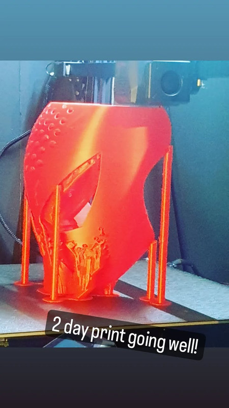 Large multi-day 3D print