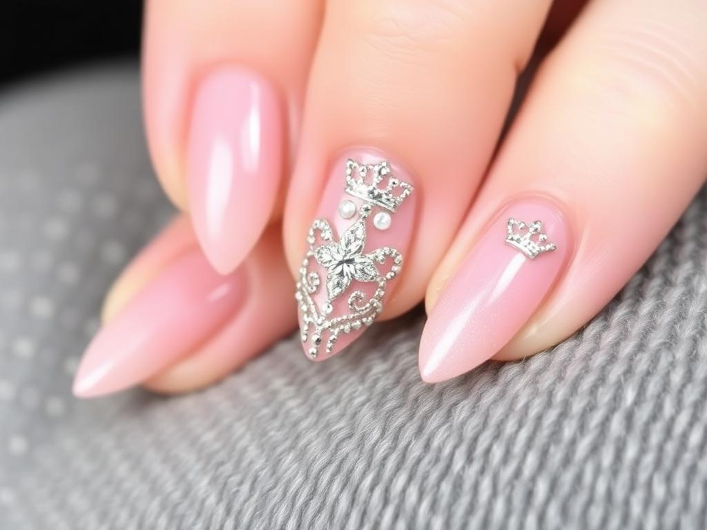 Side Crown Nail Embellishments