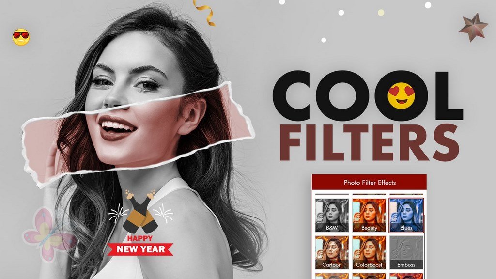 New Year - Cool Frames & Photo Filter Effects