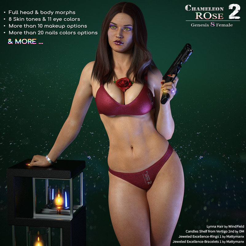 Chameleon ROse2 for Genesis 8 Female