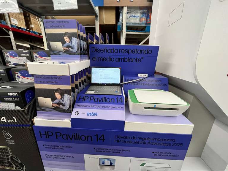 Sam's Club Laptop HP 14” Core i5 12ava + Impresora Multifuncional