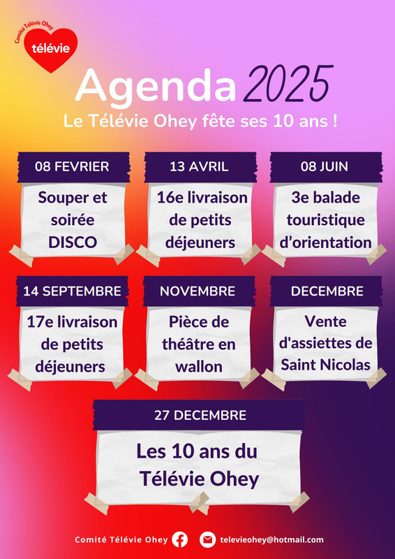 Support de communication Télévie Ohey — visuel 6