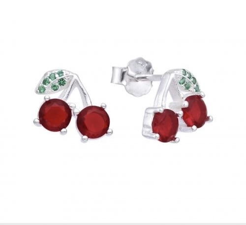 Aretes de cereza #00224
