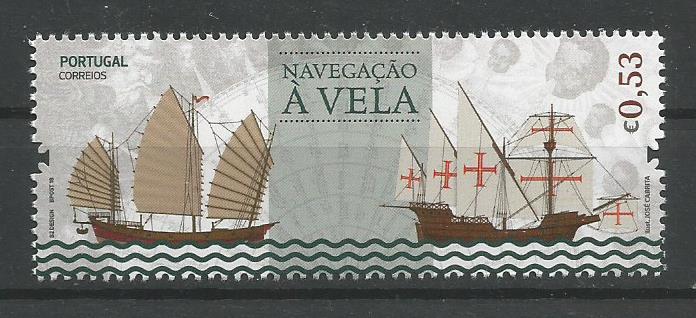 Portugal - 2018 - Navegação ? Vela - selo 0,53
