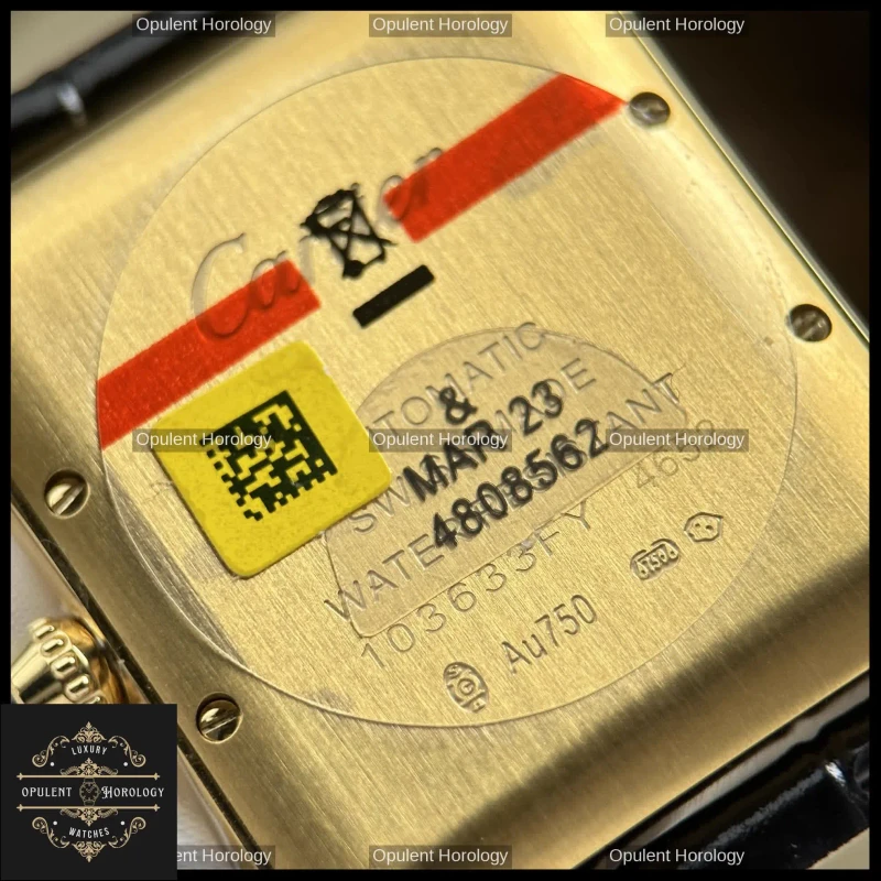 Cartier Tank Louis Automatic 27.8x38.1mm White Dial Gold Plated Gray Leather Strap - Super Clone