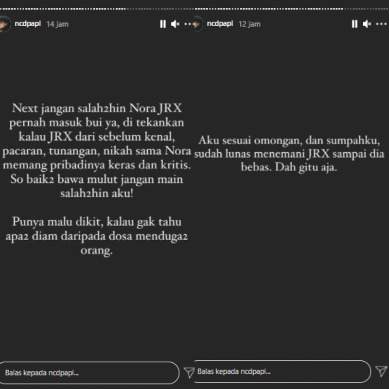 Nora Alexandra buktikan kesetiaannya pada Jerinx SID