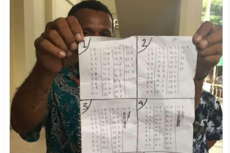 kunci jawaban yang dibawa peserta tes SKD CPNS 2019