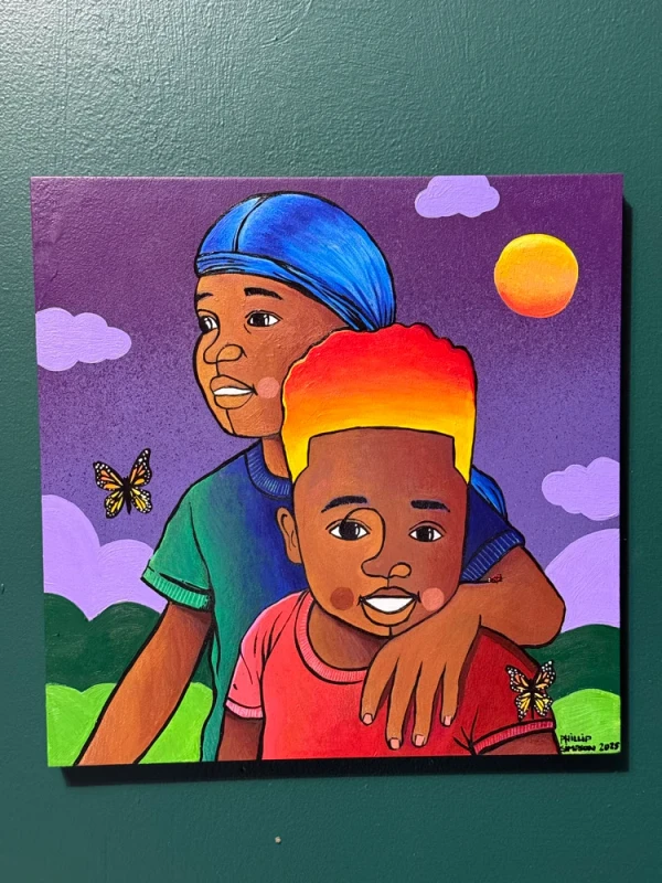 I Got Your Back — Phillip Simpson original painting 2025