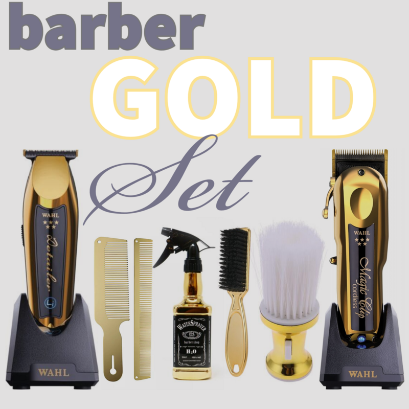 Wahl Pro Cordless Gold Magic Clipper & Gold Detailer Trimmer