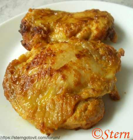 Пицца с курицей и грибами