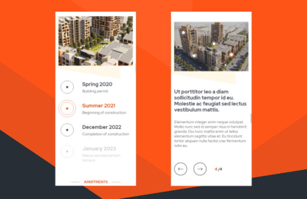 DAX - Apartment Complex Landing Page for Adobe XD - 2