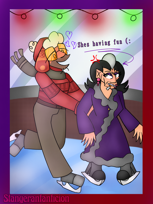 Admin and Sniper on a Ice Skating rank 