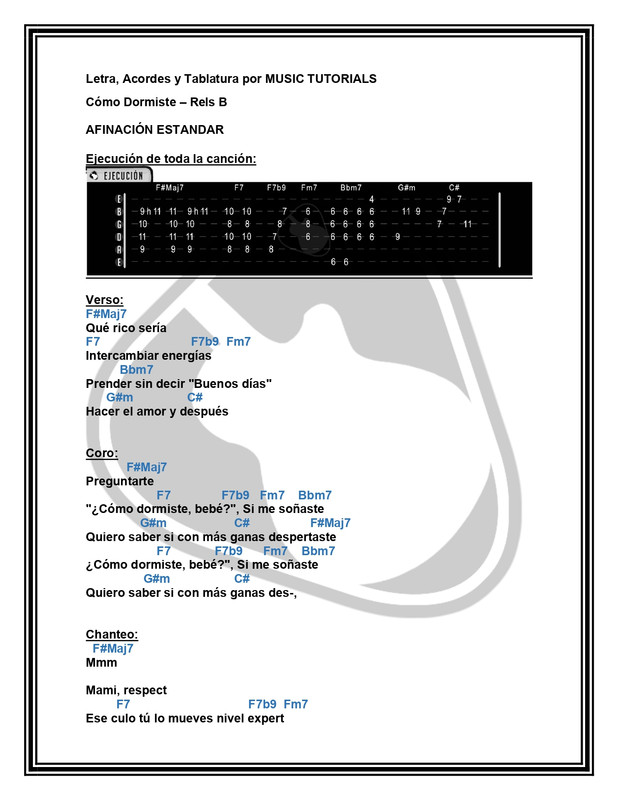 Cómo Dormiste Rels B Letra y Acordes by MUSICTUTORIALS_page-0001