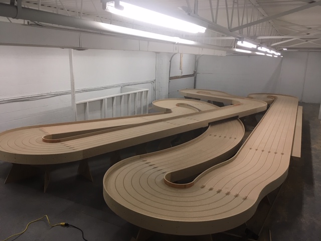 Wood slot cheap car track