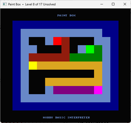 HOBBY BASIC PAINTBOX WINDOWS11 CONSOLE