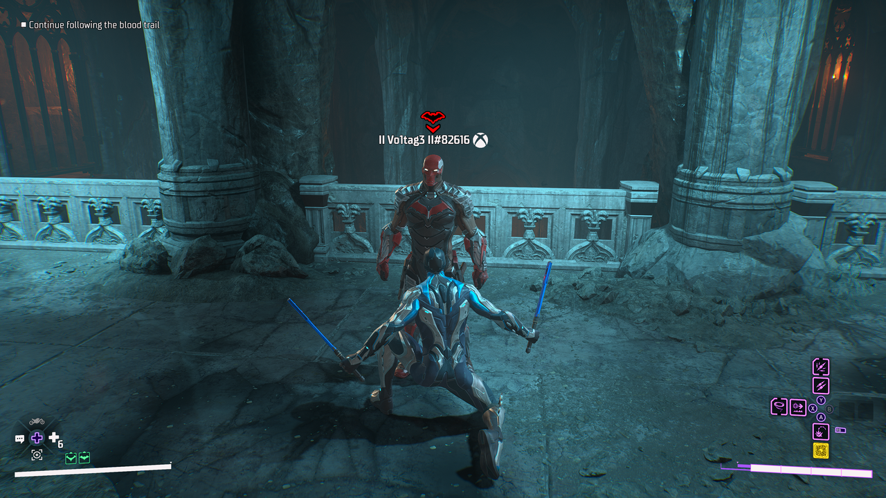 Tyler and Connor playing together in Gotham Knights.