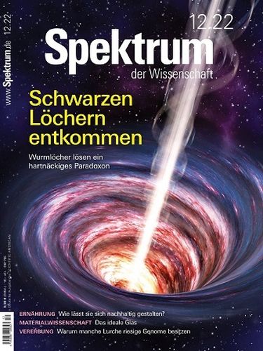 Cover: Spektrum der Wissenschaft Magazin No 12 Dezember 2022