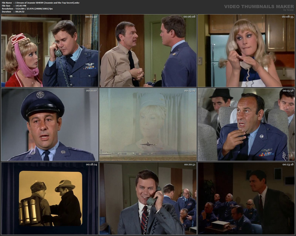 I Dream of Jeannie S04E09 (Jeannie and the Top Secret).mkv