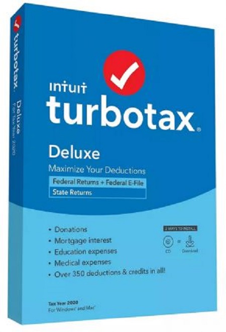 Intuit TurboTax Premier, Home & Business 2020 R8 Update (Win)