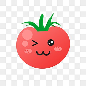 pngtree cartoon tomato three dimensional smiling face png image 4269729