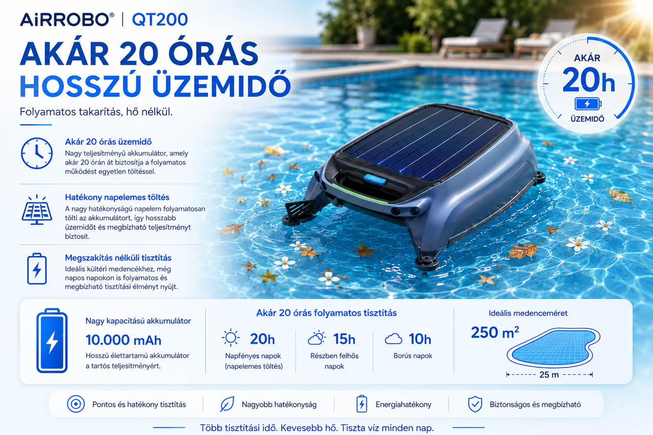 robot curatare piscina airrobo qt200 - descriere 5