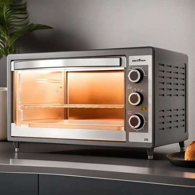 Forno Elétrico Bfe55p Dupla Resistência 52l Britânia 127v