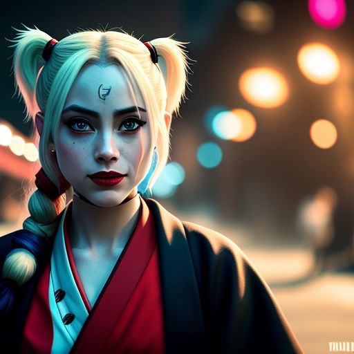 Harley-Quinn-wearing-a-kimono-36