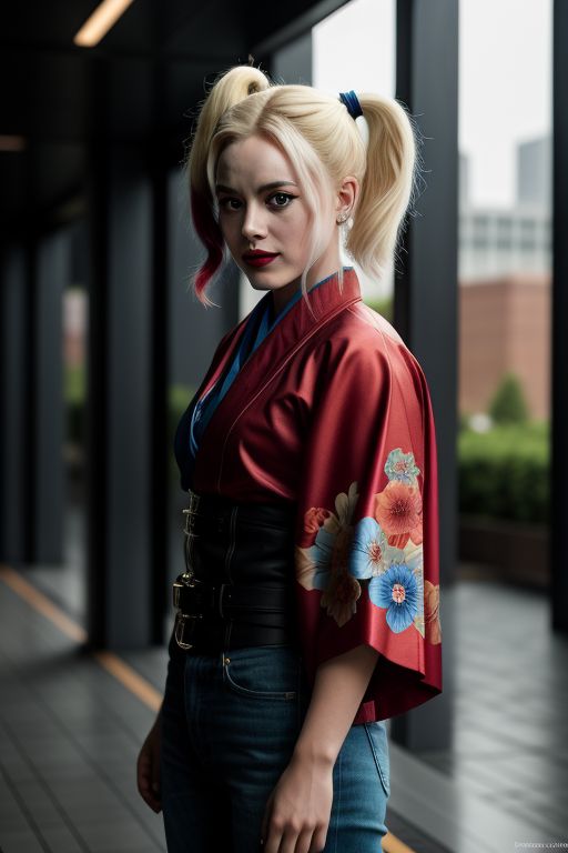 Harley-Quinn-wearing-a-kimono-26