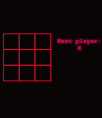 James Hansen's tic-tac-toe app using react