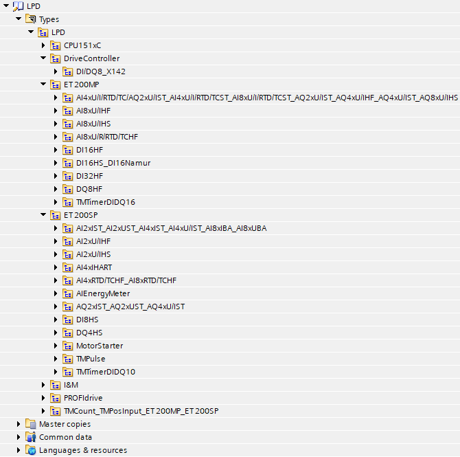Library of PLC data types LPD Library of PLC data types LPD