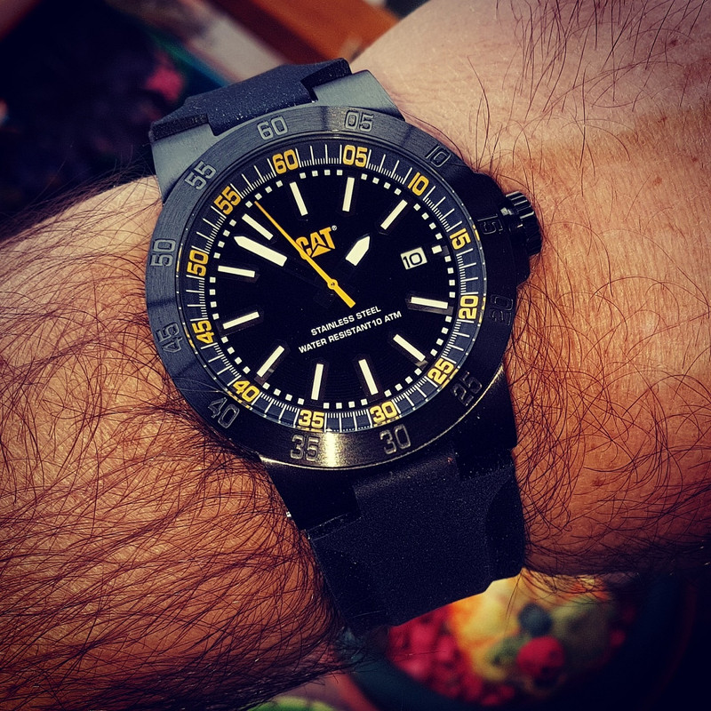 CAT Cosmofit 2012 Mens Rubber Date Watch YP.161.21 (1)