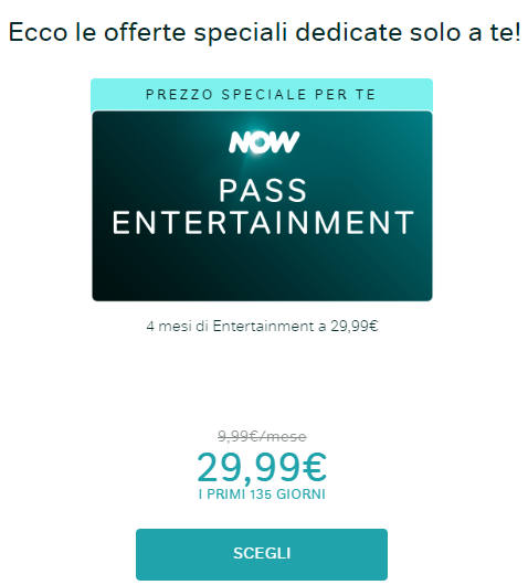 NOW - 135 giorni Entertainment a € 29,99