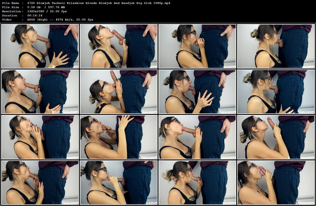 2720 Blowjob Technic Krisskiss Blonde Blowjob And Handjob Big Dick 1080p mp4