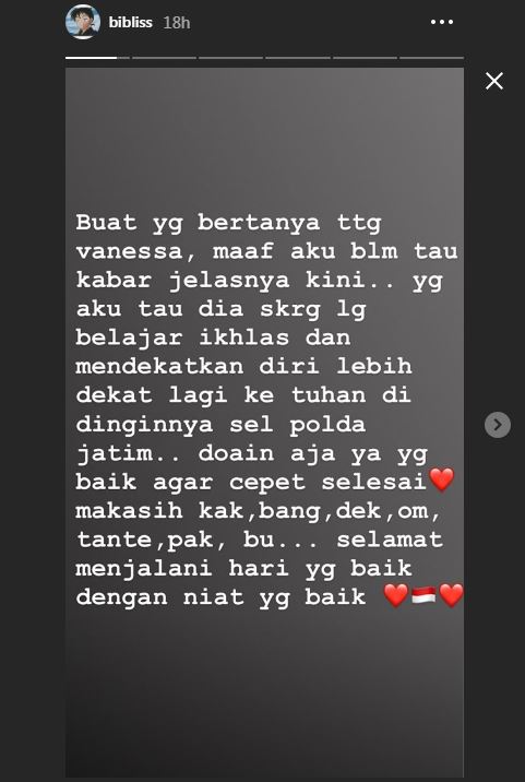 Insta Story Bibi Ardiansyah