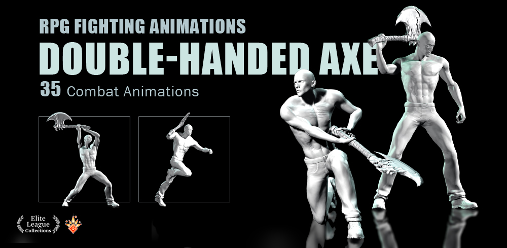 RPG Fighting Animations DOUBLE HANDED AXE