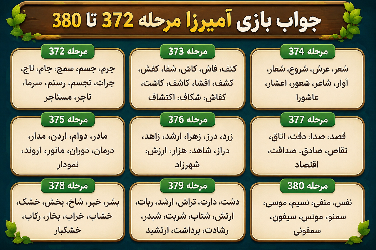 جواب امیرزا 372
