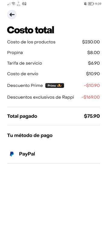 Rappi promoción Starbucks 2 por 61 pesos 
