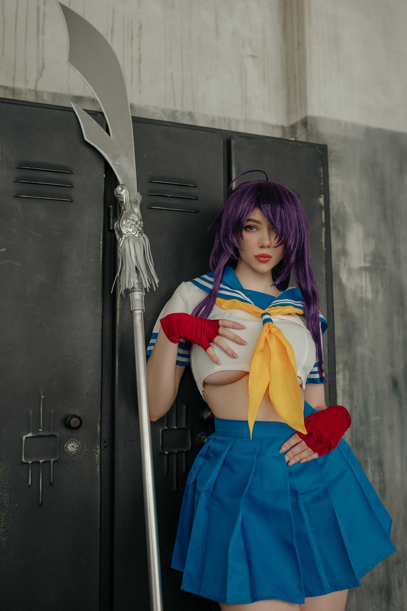 Alina Becker 关羽 Kanu Unchou Cosplay 一骑当千角色写真【59P-23.7M】插图8