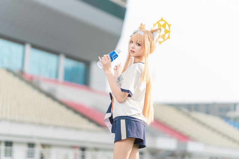 艾西Aiwest 碧蓝档案伊落玛丽体操服Cosplay写真图集 高清美图 44P (178MB)插图4