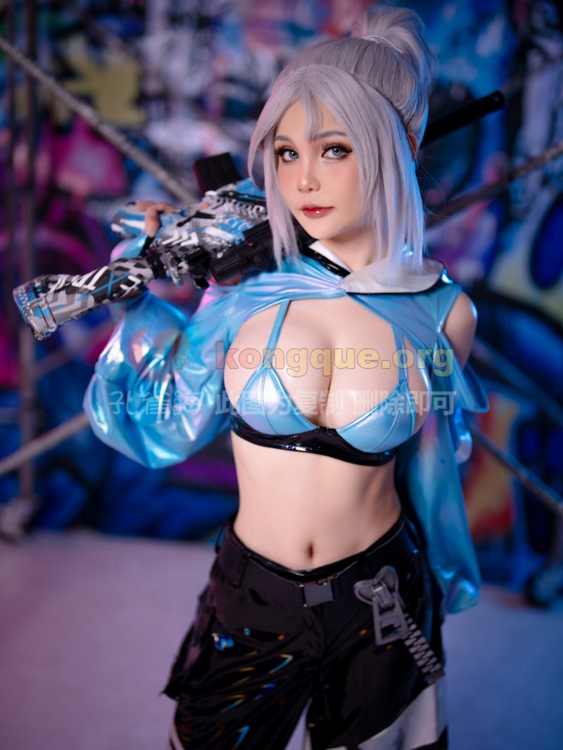 Joyce Lin2x Jett Cosplay Valorant 写真 44P插图2