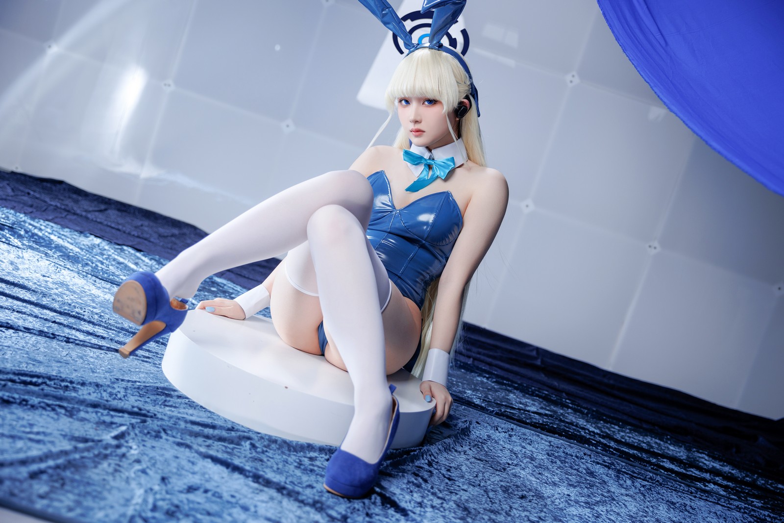 屿鱼 Yuyu Toki × 飛鳥馬トキ 蓝色兔女郎 Cosplay 写真集（45P｜522MB）插图7