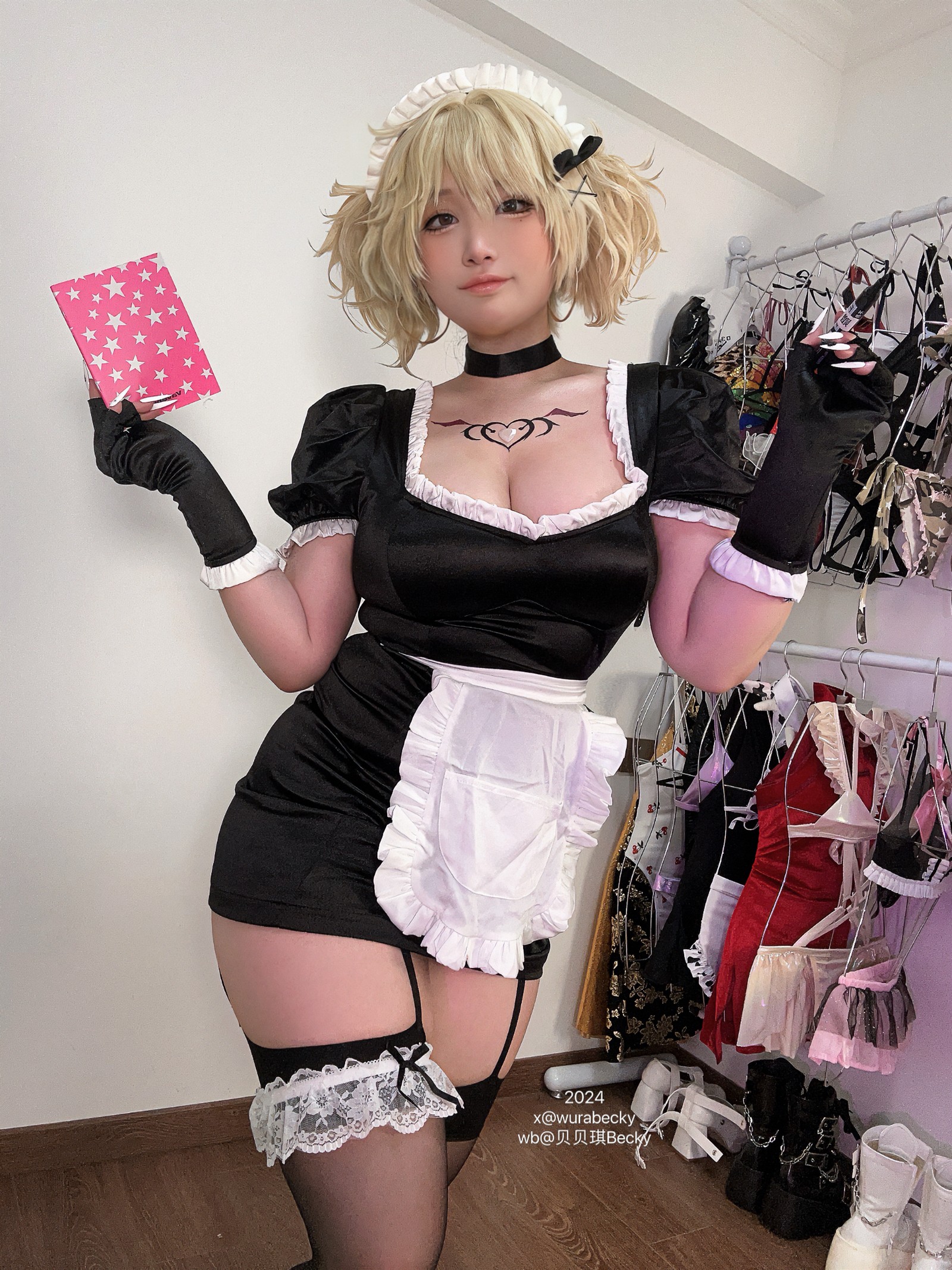 贝贝琪 Becky 烟烟 女仆 Cosplay 写真＋视频合集（69P｜1V｜339MB）插图5