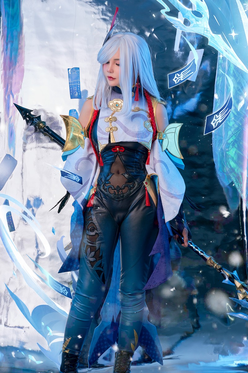 Joyce Lin2x Shenhe Cosplay Genshin Impact 写真集 89P插图2