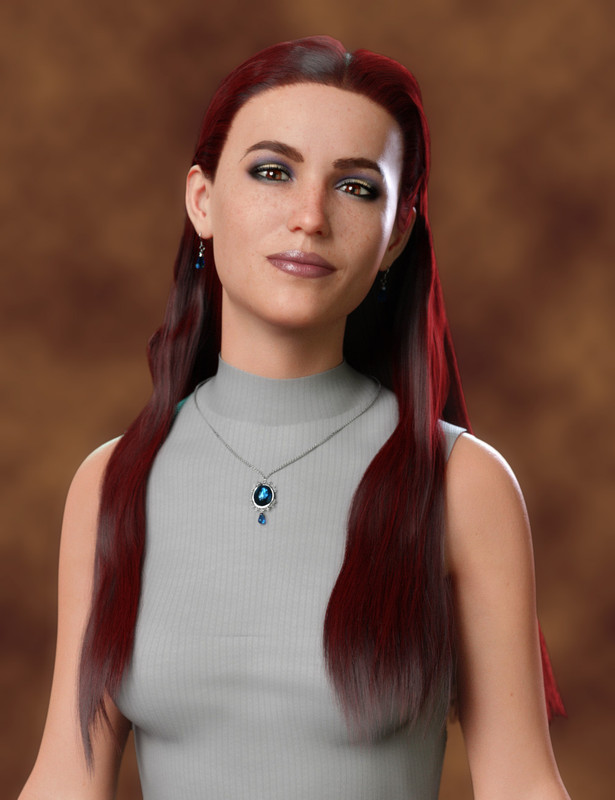 dForce Tucked Long Hair for Genesis 8 Females