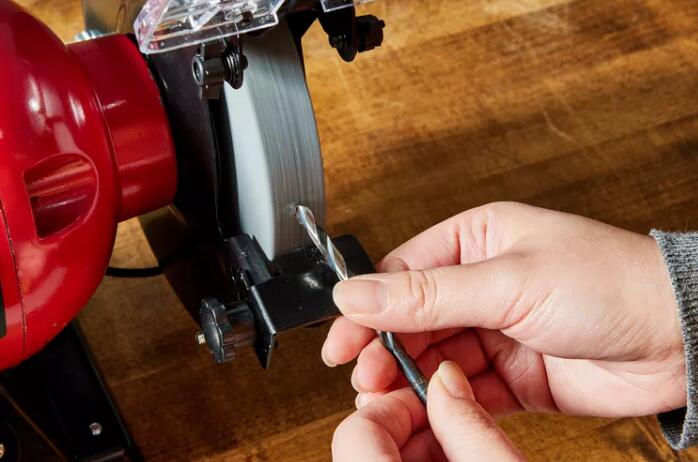 sharpen the old drill bits