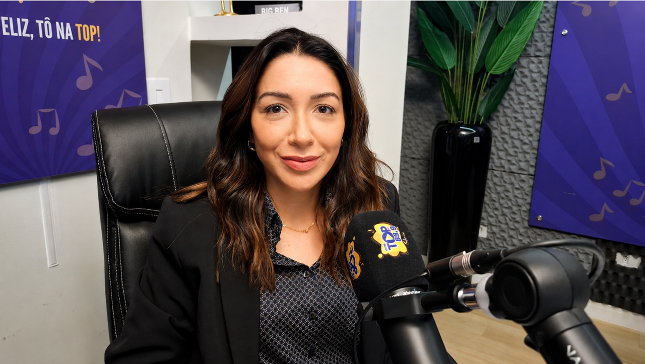 Sugestão de legenda curta: **Kezia Miranda, diretora jurídica do Grupo BDM, durante entrevista sobre ativos digitais, blockchain e segurança jurídica.**
