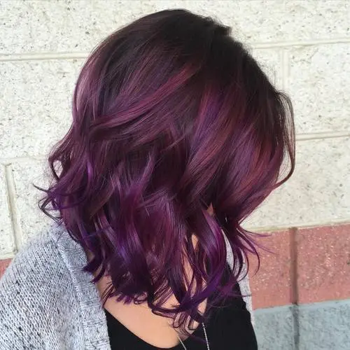 Shaded Purple And Magenta Highlights