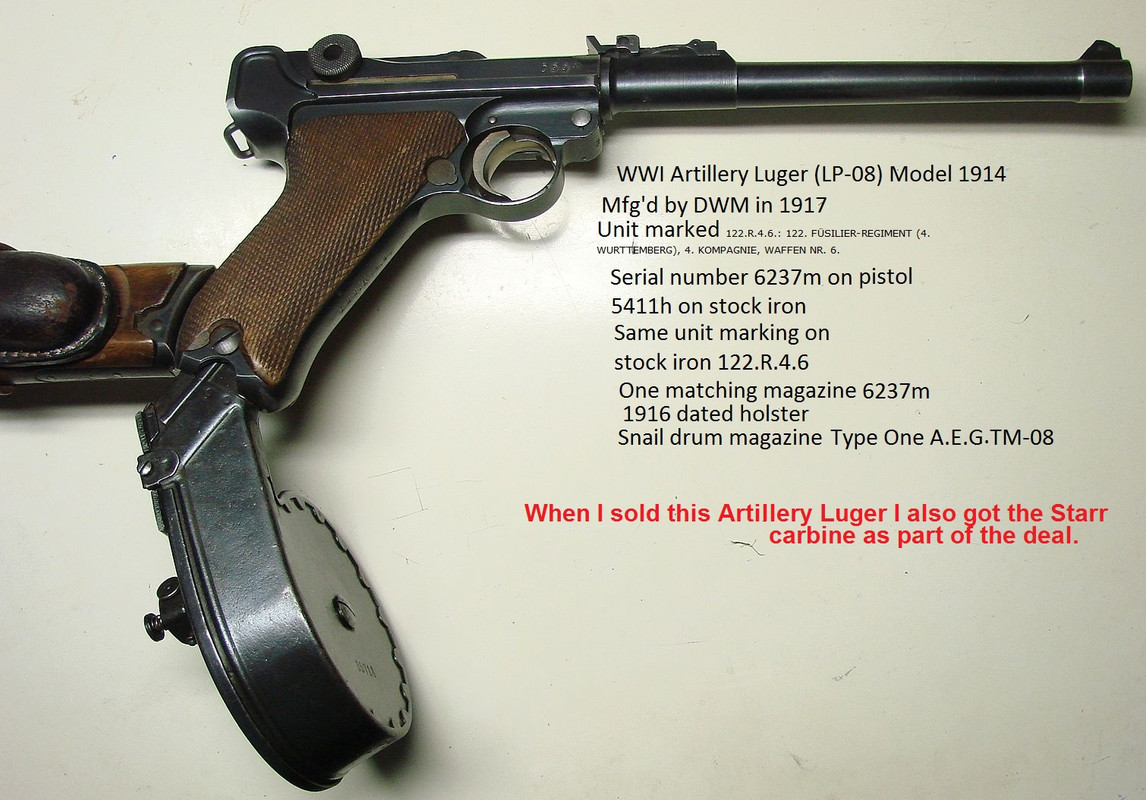 The 1917 DWM unit marked LP08 with the AEG Type one TM08 attached