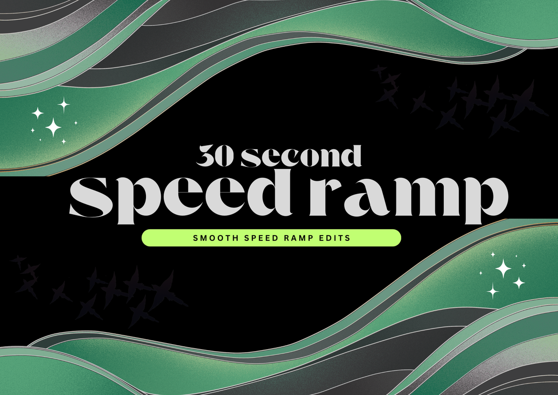 Speed ramp commercial edits